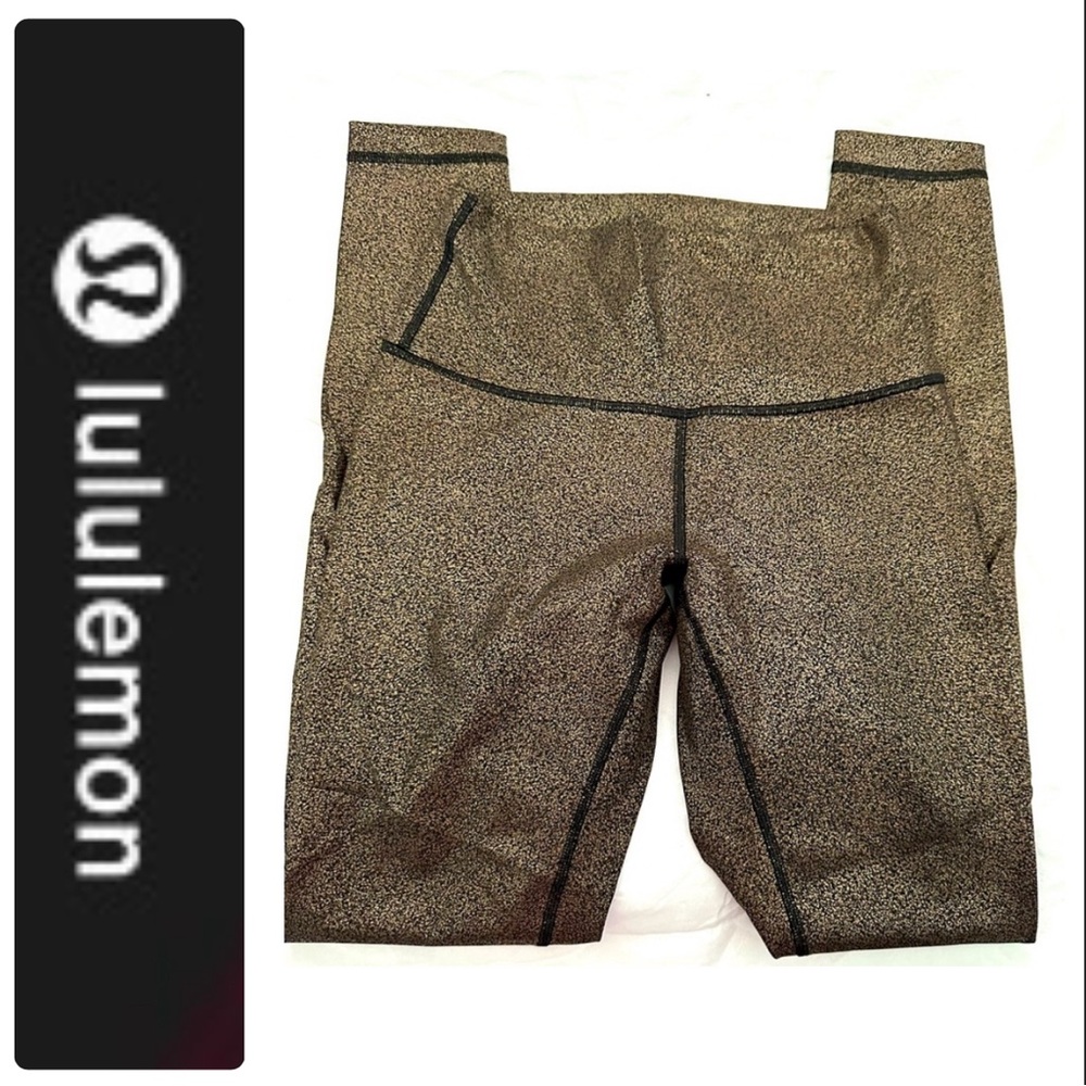 •LULULEMON-Metallic Leggings/4